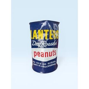 Vintage Planters Mr Peanut Dry Roasted Peanuts Vinyl Duffel 1.5" Tear  Stained